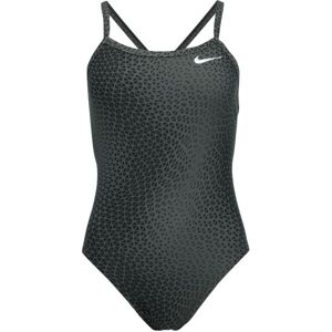 Nike HYDRASTRONG DELTA Női egyrészes fürdőruha, sötétszürke, méret