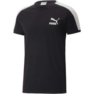 Puma T7 ICONIC TEE Férfi póló, fekete, méret