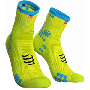 Compressport RACE V3.0 RUN HI Futózokni, fényvisszaverő neon, méret