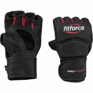 Fitforce PRO POWER MMA ujjatlan kesztyű, fekete, méret