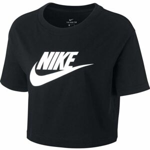 Nike NSW TEE ESSNTL CRP ICN FTR W Női póló, fekete, méret