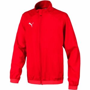 Puma LIGA SIDELINE JACKET JR Fiú sportdzseki, piros, méret