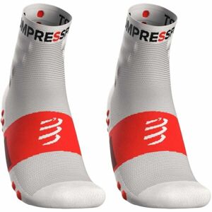 Compressport TRAINING SOCKS 2-PACK Sportzokni, fehér, méret