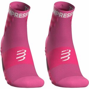 Compressport TRAINING SOCKS 2-PACK Sportzokni, rózsaszín, méret