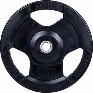 Fitforce PLR-10KG30MM Gumírozott súlyzótárcsa, fekete, méret