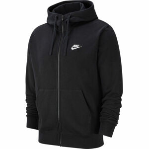Nike NSW CLUB HOODIE FZ FT M Férfi pulóver, fekete, méret