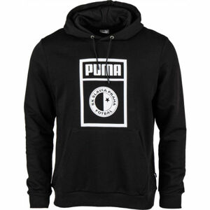 Puma SLAVIA PRAGUE GRAPHIC HOODY Férfi pulóver, fekete, méret