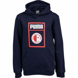 Puma SLAVIA PRAGUE GRAPHIC TEE JR Junior pulóver, sötétkék, méret
