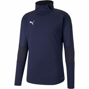 Puma TEAM FINAL 21 TRAINING FLEECE Férfi pulóver, sötétkék, méret