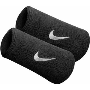Nike SWOOSH DOUBLEWIDE WRISTBAND SWOOSH DOUBLEWIDE WRISTBAND - Csuklópánt, fekete, méret