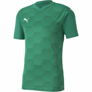 Puma TEAMFINAL 21 GRAPHIC JERSEY Férfi sportpóló, zöld, méret