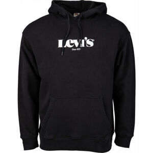 Levi's® T2 RELAXED GRAPHIC PO MV LOGO Férfi pulóver, fekete, méret