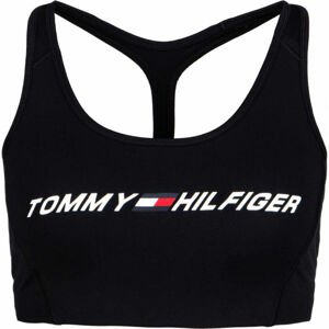Tommy Hilfiger LIGHT INTENSITY GRAPHIC BRA Női sportmelltartó, fekete, méret