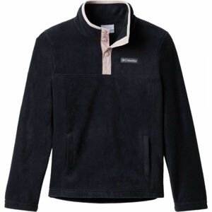Columbia STEENS MOUNTAIN 1/4 SNAP FLEEC Gyerek pulóver, fekete, méret