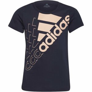 adidas LOGO T1 Lány póló, sötétkék, méret