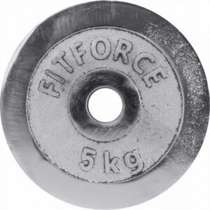 Fitforce PLC 5KG 25MM Súlyzótárcsa, ezüst, méret