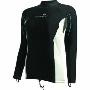 LAVACORE LC SHIRT LONG SLEEVE Hosszú ujjú felső vízi sportokhoz, fekete, méret