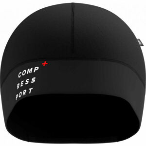 Compressport HURRICANE BEANIE Bélelt futósapka, fekete, méret