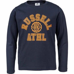 Russell Athletic L/S CREWNECK TEE SHIRT Gyerek felső, sötétkék, méret