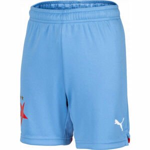 Puma SKS AWAY SHORTS JR Fiú futball rövidnadrág, világoskék, méret