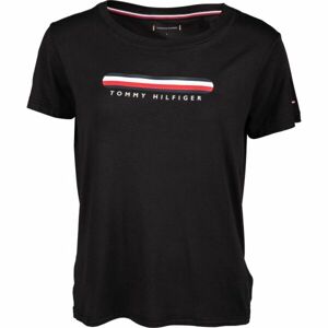 Tommy Hilfiger SS TEE Női póló, fekete, méret