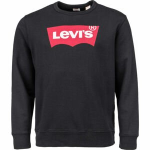 Levi's® GRAPHIC CREW B LOGO SSNL CREW MINERAL BL Férfi pulóver, fekete, méret