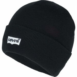 Levi's® BATWING EMBROIDERED SLOUCHY BEANIE Téli sapka, fekete, méret