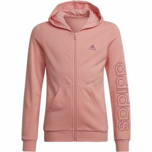 adidas LIN FZ HOODIE Lány pulóver, rózsaszín, méret