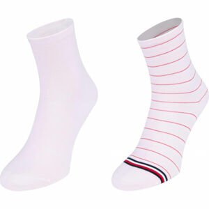 Tommy Hilfiger WOMEN SHORT SOCK 2P PREPPY Női zokni, rózsaszín, méret