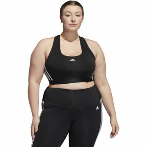 adidas PWR MS 3S PS Női plus size sportmelltartó, fekete, méret