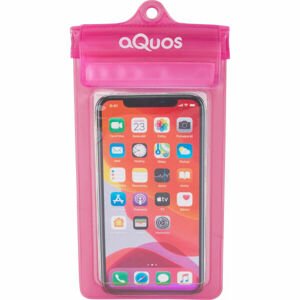 AQUOS PHONE DRY BAG Vízálló telefontok, rózsaszín, méret