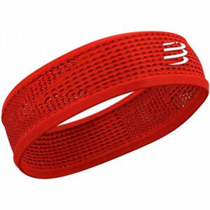 Compressport THIN HEADBAND ON/OFF Funkcionális fejpánt, piros, méret