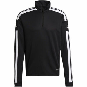 adidas SQUADRA21 TRAINING TOP Férfi pulóver futballra, fekete, méret