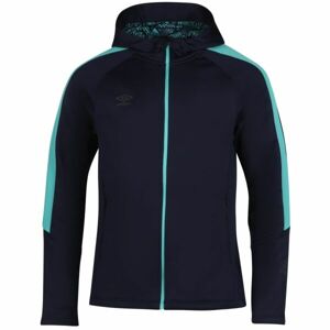 Umbro PRO TRAINING POLY FZ HOODIE Férfi cipzáras pulóver, sötétkék, méret