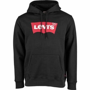 Levi's® STANDARD GRAPHIC HOODIE CO HM Férfi pulóver, fekete, méret