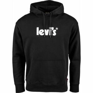 Levi's® T2 RELAXED GRAPHIC PO MV LOGO Férfi pulóver, fekete, méret