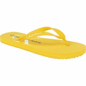 Calvin Klein BEACH SANDAL MONOGRAM TPU Női flip-flop papucs, sárga, méret