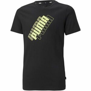 Puma POWER LOGO TEE B Fiú póló, fekete, méret