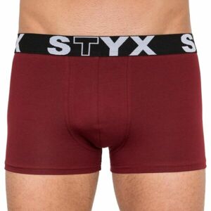 Styx MEN'S BOXERS SPORTS RUBBER Férfi boxeralsó, bordó, méret