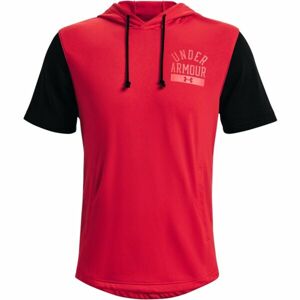 Under Armour RIVAL TERRY CB SS HOODIE Férfi felső, piros, méret