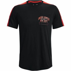 Under Armour ATHLETIC DEP T POCKET TEE Férfi póló, fekete, méret