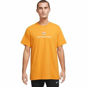 Nike U NK DF TEE RUN DIVISION SU22 Férfi póló, narancssárga, méret
