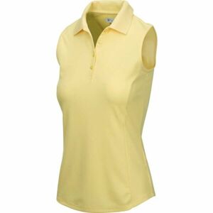 GREGNORMAN PROTEK SLEEVELESS POLO W Női golf galléros póló, sárga, méret