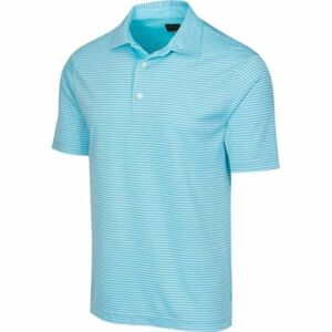 GREGNORMAN PROTEK ML75 STRIPE POLO Férfi golf galléros póló, türkiz, méret