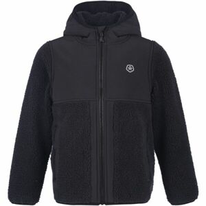 COLOR KIDS TEDDY FLEECE JACKET Gyerek fleece felső, fekete, méret