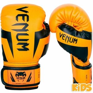 Venum ELITE BOXING GLOVES KIDS - EXCLUSIVE FLUO Gyerek bokszkesztyű, narancssárga, méret
