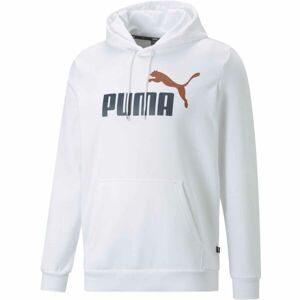 Puma ESS + 2 COL BIG LOGO HOODIE FL B Fiú pulóver, fehér, méret