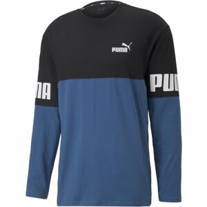 Puma POWER COLORBLOCK LONG SLEEVE TEE Férfi felső, kék, méret