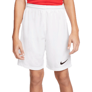 Nike DRI-FIT PARK 3 JR TQO Fiú rövidnadrág focira, fehér, méret