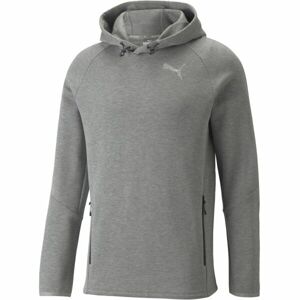 Puma EVOSTRIPE HOODIE Sportpulóver, szürke, méret